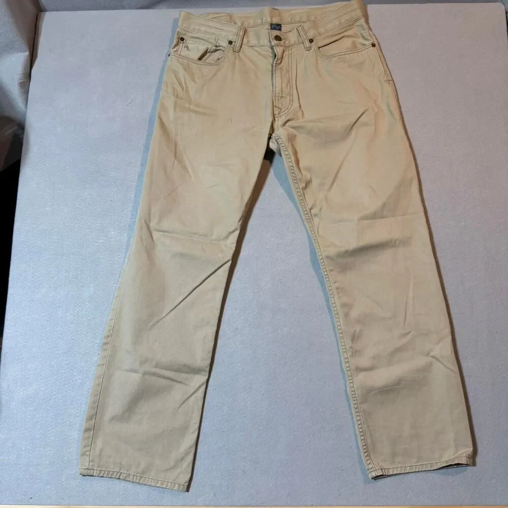Polo-ralph-lauren Men's Cream and Tan Trousers